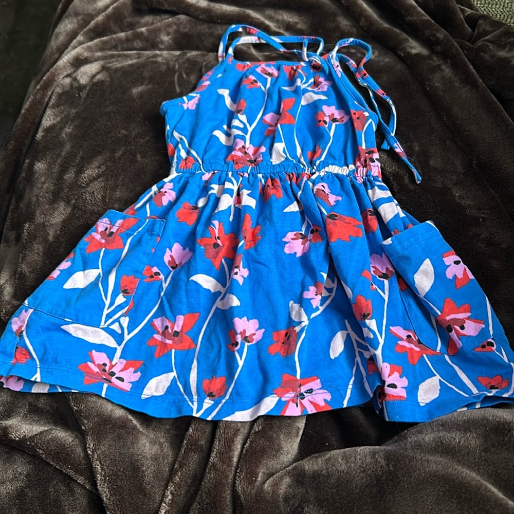 Tea Collection tank top, tie sleeve, 2t dress